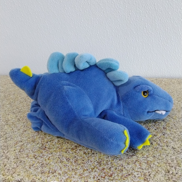 ∆VTG Plush Creations Inc Blue Dinosaur Hand Puppet Full Body Glove - Picture 6 of 16